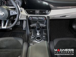 Alfa Romeo Giulia Floor Mats - All Weather - Soft Touch PVC Loop - Front + Rear - Black - RWD